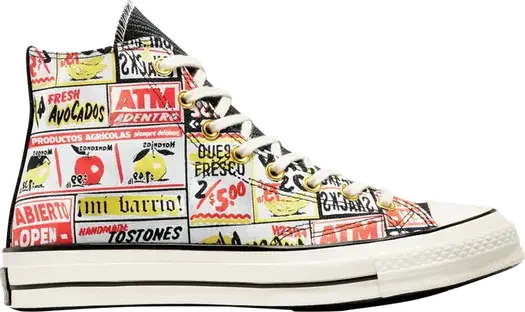 Кроссовки Converse Chuck 70 High Mi Gente Capsule - Bodega Run, разноцветный