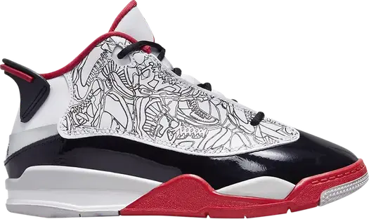 Кроссовки Jordan Dub Zero PS Varsity Red 2022, белый