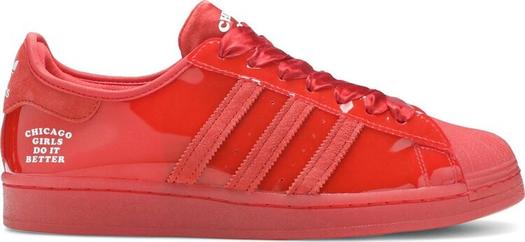 Кроссовки Adidas Fat Tiger Workshop x Superstar 'Chicago Girls Do It Better', красный
