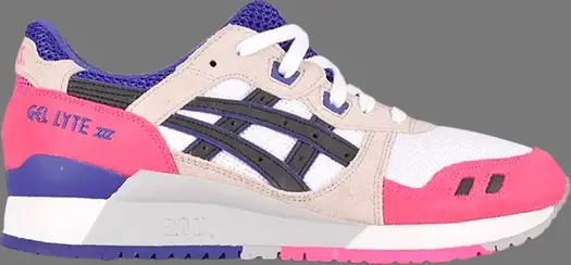Кроссовки gel lyte 3 'white black' Asics, белый