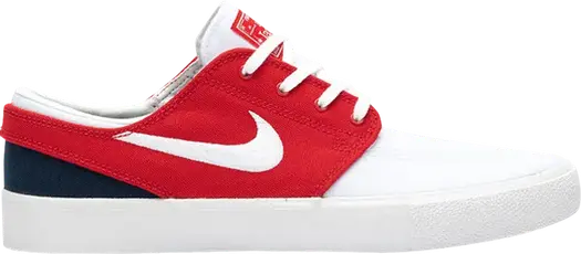 Кроссовки Nike Zoom Stefan Janoski Canvas RM SB 'White University Red', белый