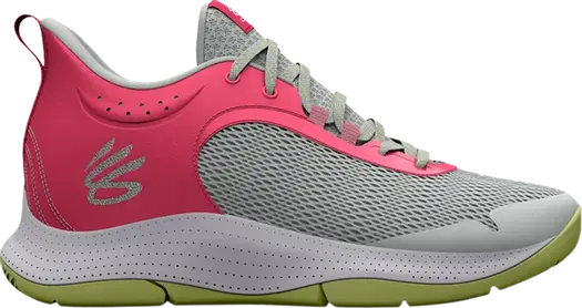 Кроссовки Under Armour Curry 3Z6 Grey Mist Pink Shock, серый