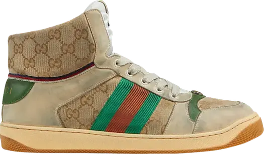 Кроссовки Gucci Screener GG High, тан