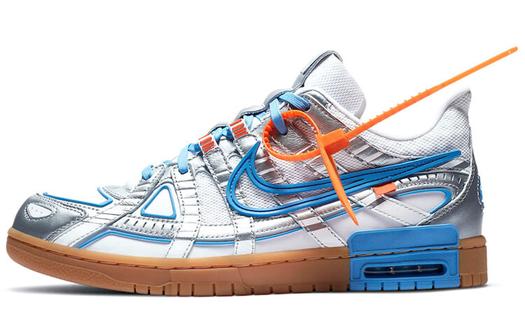 Кроссовки Nike Rubber Dunk, серебристый/голубой
