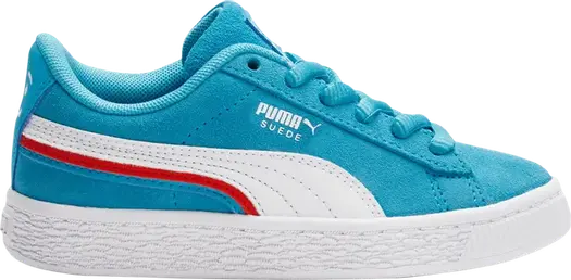 Кроссовки Puma Kool-Aid x Suede Triplex Little Kid White Blue Atoll, синий