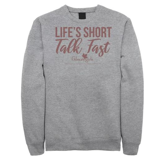 Мужской свитшот Gilmore Girls Life's Short Talk Fast Licensed Character