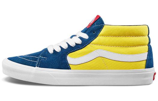 Кроссовки Vans Sk8-Mid 'Sailor Blue/Aspen Gold'