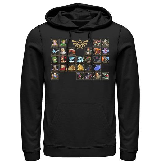 Мужской пуловер с капюшоном Nintendo Ocarina Table Licensed Character