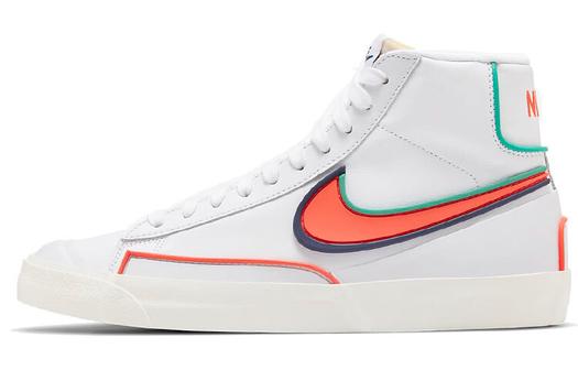 Кроссовки Nike Blazer Mid 77 Infinite, белый/оранжевый