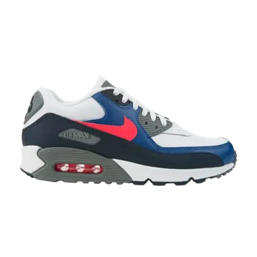 Кроссовки Nike Air Max 90 Essential 'White Solar Red Obsidian', белый