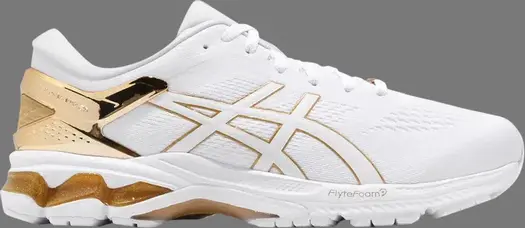 Кроссовки gel kayano 26 platinum 'pure gold' Asics, белый