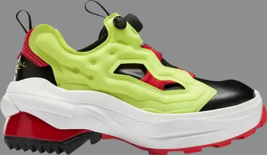 Кроссовки maison margiela x tabi instapump fury oxford 'yellow' Reebok, черный