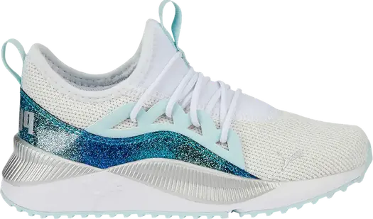 Кроссовки Puma Pacer Future Allure Little Kid Night Out - White Light Aqua, белый