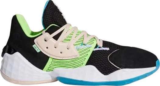 Кроссовки Adidas Harden Vol. 4 'Black Signal Green', черный