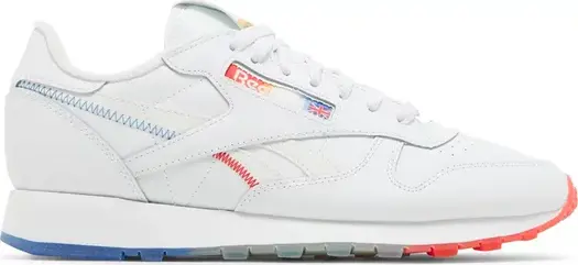 Кроссовки popsicle x classic leather 'firecracker' Reebok, белый