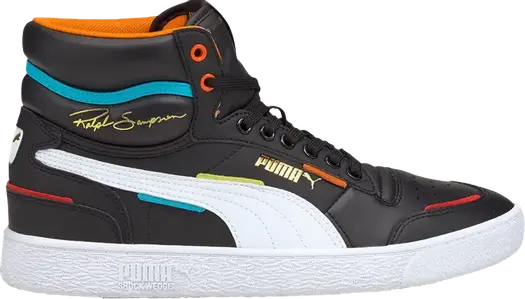 Кроссовки Puma Ralph Sampson Mid Pop - Black, черный