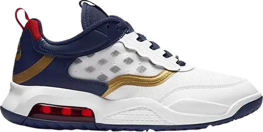 Кроссовки Jordan Max 200 White Midnight Navy, белый
