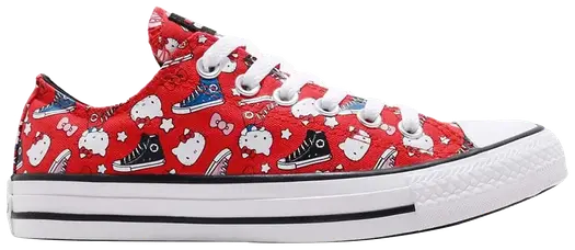 Кроссовки Converse Hello Kitty x Chuck Taylor All Star Low Red, красный