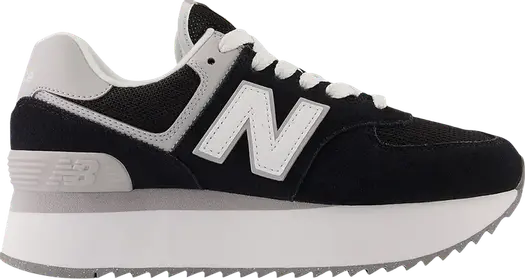 Мужские кроссовки New Balance Wmns 574+, черный/белый
