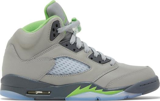 Кроссовки Air Jordan 5 Retro GS Green Bean 2022, серый