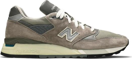 Кроссовки New Balance 998 Made in USA, серый/коричневый