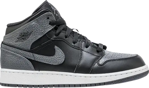Кроссовки Air Jordan 1 Retro Mid GS, темно-серый