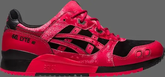 Кроссовки atmos x red spider x gel lyte 3 'bandana print' Asics, красный
