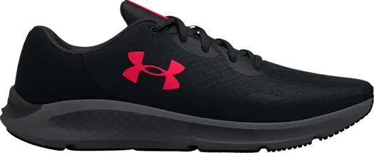 Кроссовки Under Armour Charged Pursuit 3 4E Wide Black Red, черный