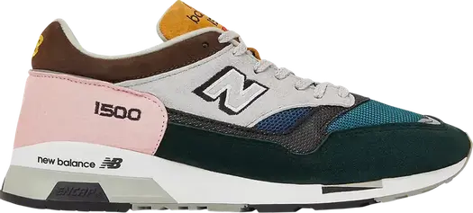 Кроссовки New Balance 1500 Made In England 'Selected Edition - Green Pink', зеленый