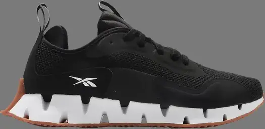 Кроссовки zig dynamica 'black gum' Reebok, черный