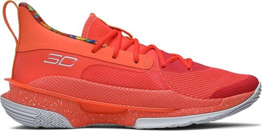 Кроссовки Under Armour Sour Patch Kids x Curry 7 Peach Plasma, красный