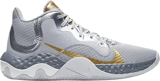 Кроссовки Nike Renew Elevate 'Metallic Silver Gold', серебряный