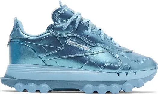 Кроссовки cardi b x wmns classic leather 'fluid blue' Reebok, синий
