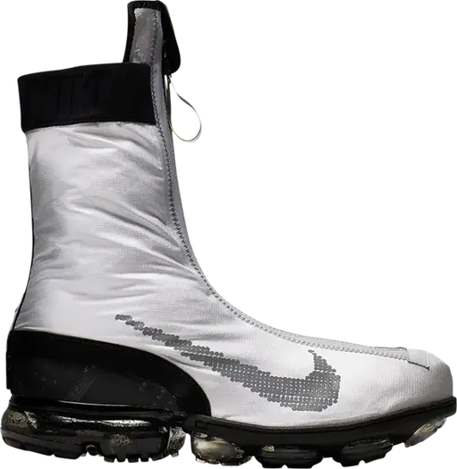 Кроссовки Nike Air VaporMax Flyknit Gator ISPA 'Silver', серебряный