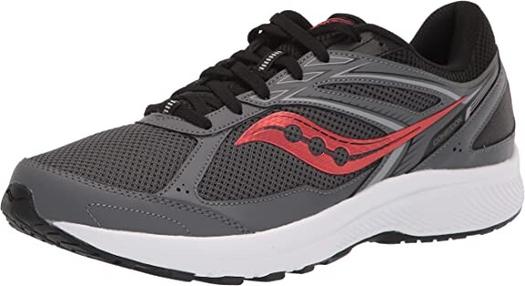 Кроссовки Saucony Men's Cohesion 14 Road Running, серый/красный