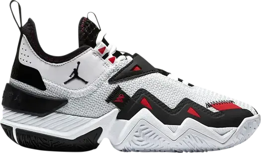 Кроссовки Jordan Westbrook One Take GS Black Toe, белый