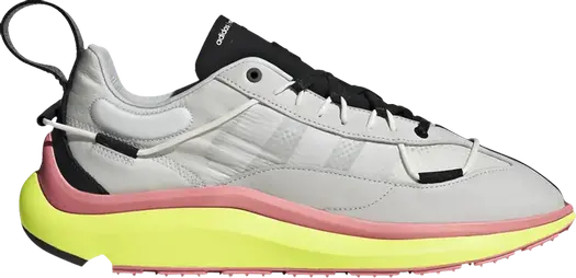 Кроссовки Adidas Y-3 Shiku Run 'Grey Hi-Res Yellow', серый