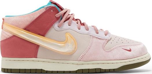 Кроссовки Nike Social Status x Dunk Mid 'Strawberry Milk', розовый