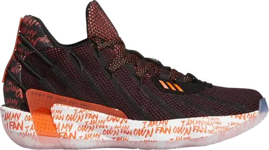 Кроссовки Adidas Dame 7 'I Am My Own Fan 2KDAY', красный