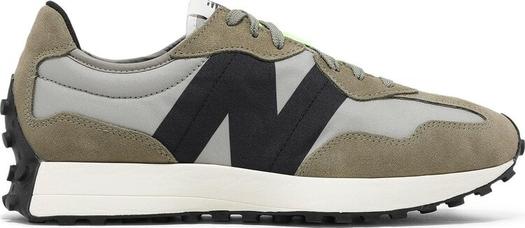 Кроссовки New Balance 327 'Aluminum Covert Green', зеленый
