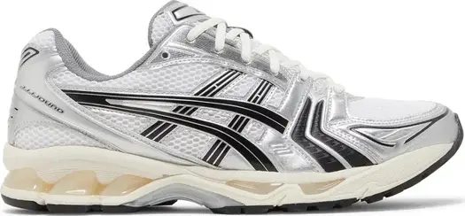 Кроссовки jjjjound x gel kayano 14 'silver black' Asics, серебряный