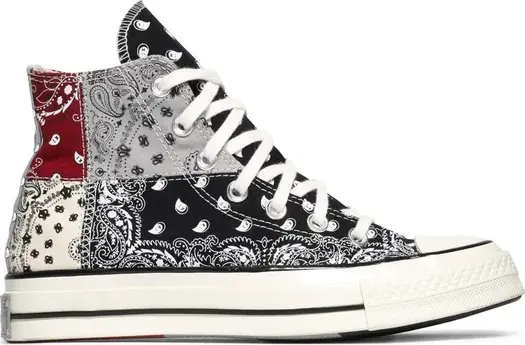 Кроссовки Converse Offspring x Chuck 70 High Paisley Patchwork, черный