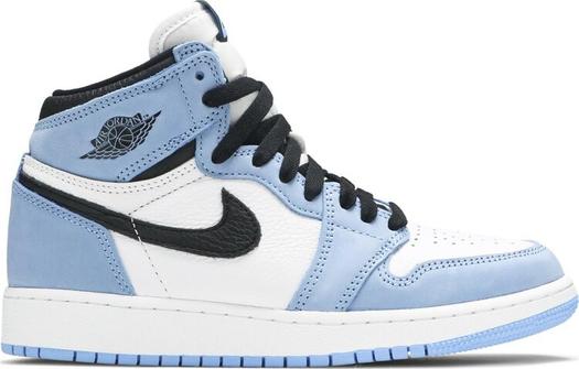 Кроссовки Air Jordan 1 Retro High OG GS University Blue, синий