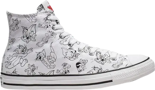Кроссовки Converse Tom and Jerry x Chuck Taylor All Star High White, белый