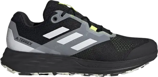 Кроссовки Adidas Terrex Two Flow Trail 'Black White', черный