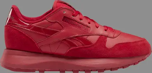 Кроссовки wmns classic leather sp 'flash red' Reebok, красный