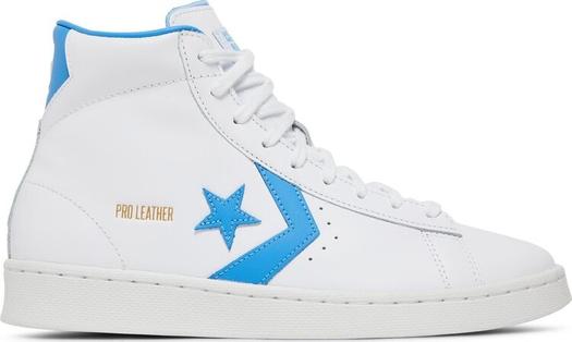 Кроссовки Converse Pro Leather Hi White Blue, белый