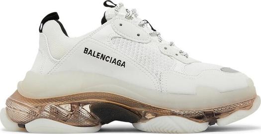Кроссовки Balenciaga Triple S Sneaker Clear Sole, Белый Серый