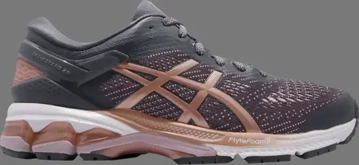 Кроссовки wmns gel kayano 26 wide 'rose gold' Asics, серый