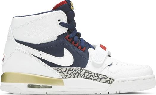 Кроссовки Jordan Legacy 312 GS Olympic, белый